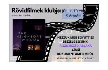 ÚJ időpontban lesz a rövidfilmek klubja
