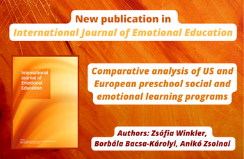 New publication about the comparative analysis of US and European preschool social and emotional learning programs
