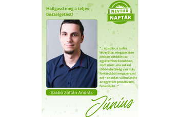 Nevtud naptár - júniusban Szabó Zoltán Andrással