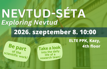 Sétáld be a Nevtudod szeptember 8-án 10 órától!
