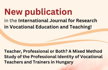 New publication is published about vocational teachers and trainers' professional identity